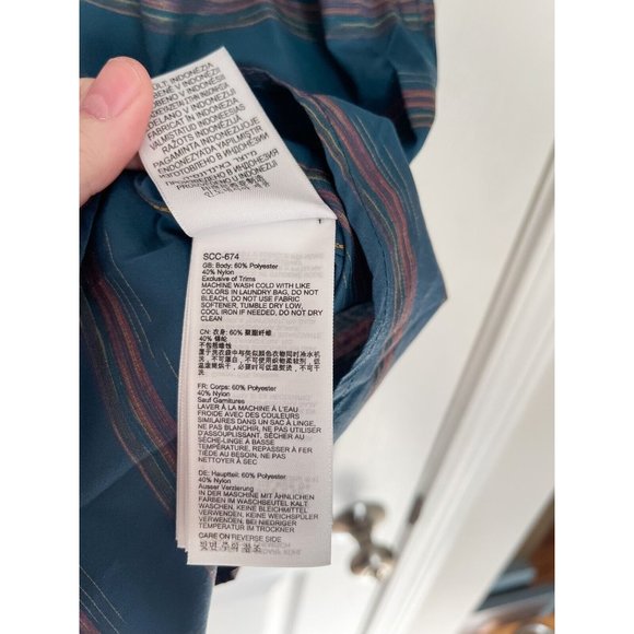 NWT Marmot Beacon Hill Short-Sleeve Woven Shirt - Denim - Picture 9 of 9